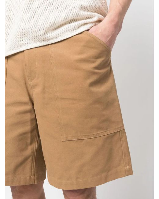 A.P.C. Natural Melbourne Cotton Canvas Shorts for men