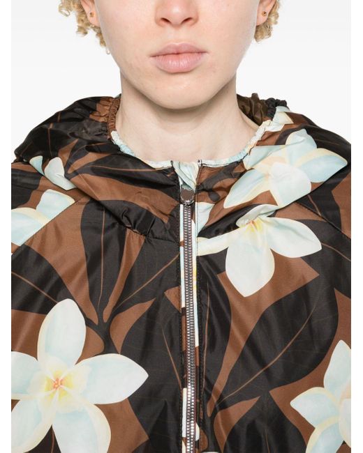 Save The Duck Black Niam Floral-print Jacket