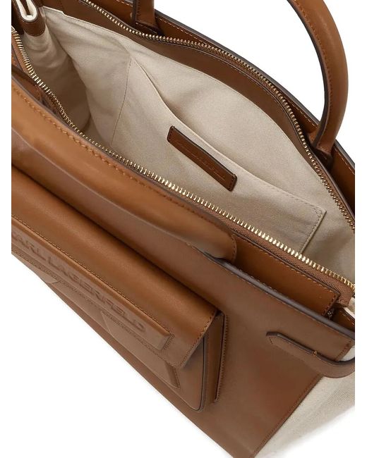 Karl Lagerfeld Brown K/Ikonik Tote Bag