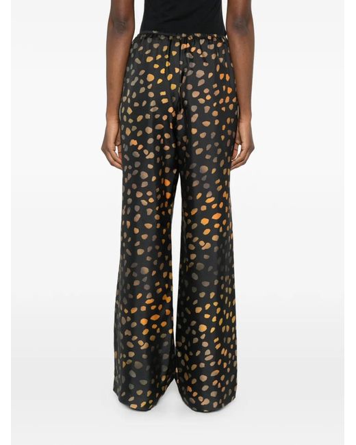 Nanushka Gray Elasticated Waist Dotted Trousers