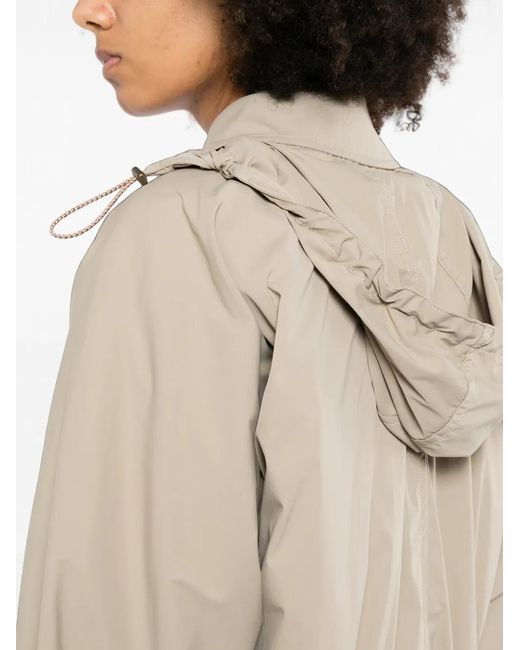 Burberry Natural Drawstring-Waist Jacket