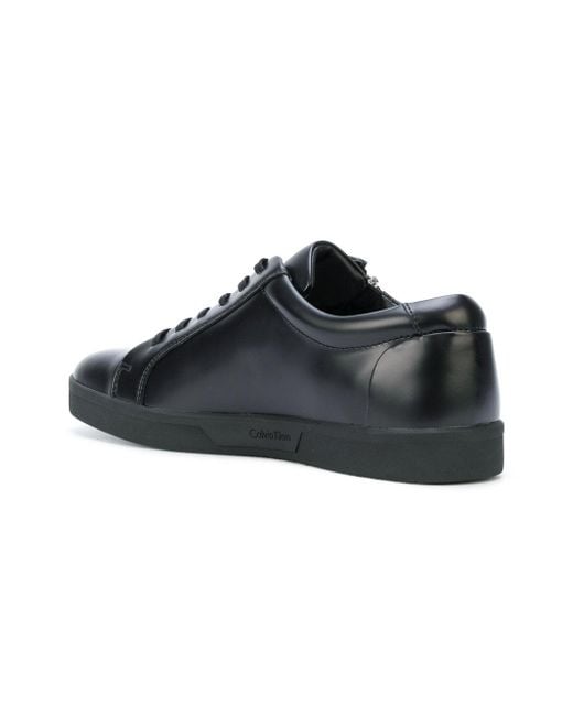 Calvin Klein Zip Detail Low-top Sneakers in Black for Men | Lyst display picture 3