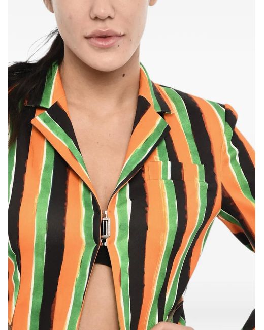 DSquared² Black Striped Cut-Out Blazer