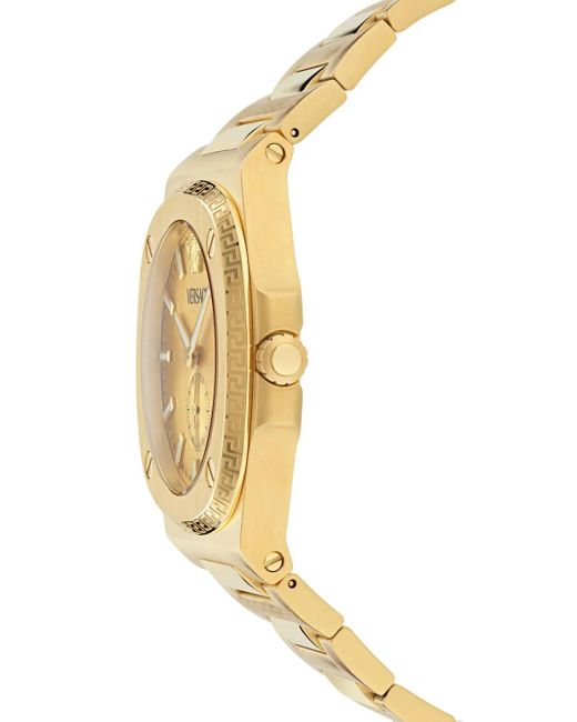 Versace Metallic Antares Greek Key 40Mm for men