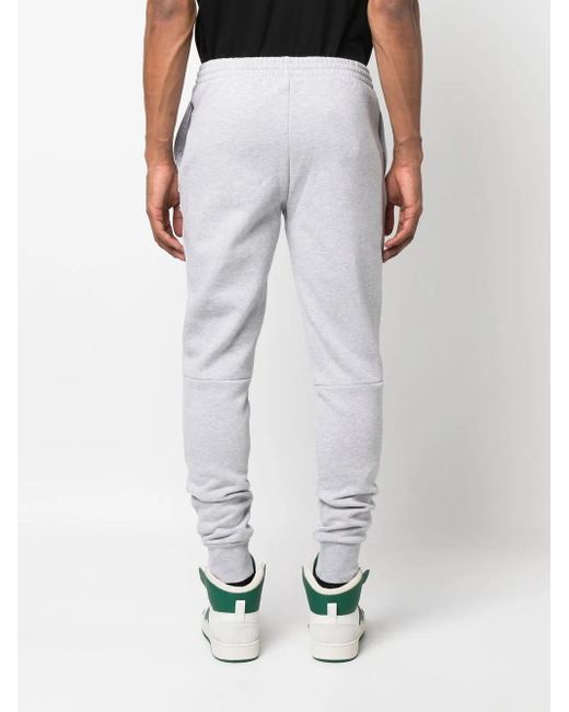 Lacoste Gray Logo-Patch Track Pants for men
