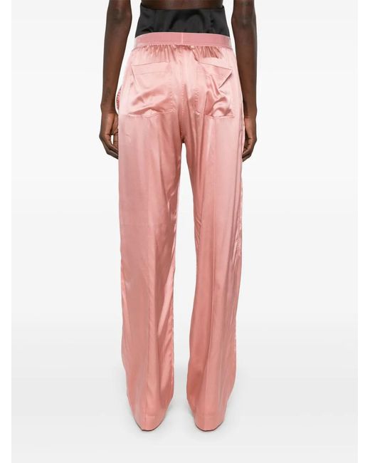 Tom Ford Pink Satin Trousers