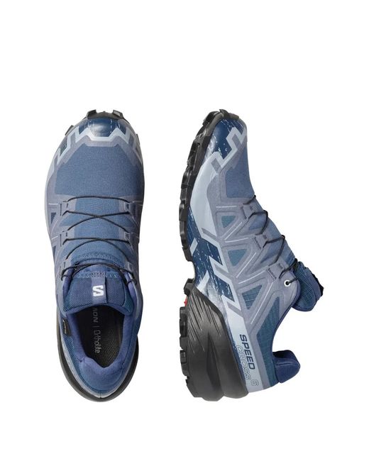 Salomon Blue Baskets À Empiècements Contrastants for men