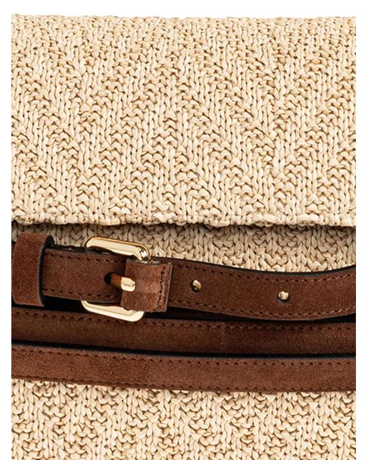 Moschino Natural Sac Cabas À Détail De Ceinture