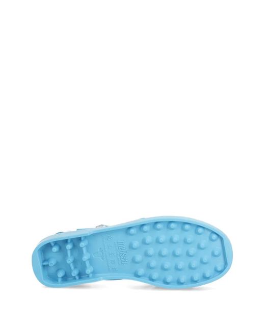 Melissa Blue Cage-Style Buckled Sandals