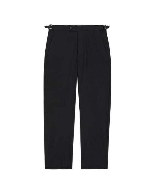 Bode Black Buckle-Detail Trousers for men