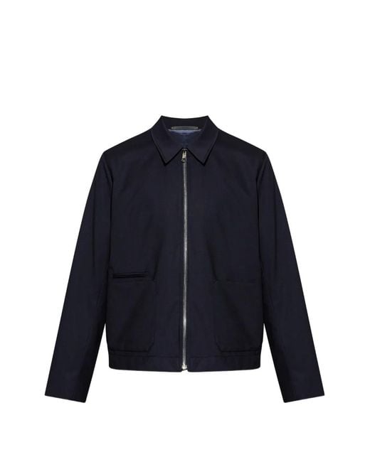 Paul Smith Blue Zip-Fastening Jacket for men