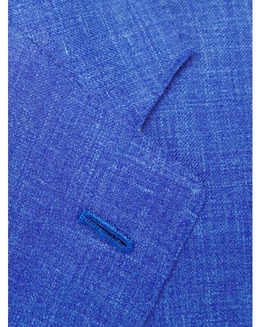 Kiton Strukturierter Blazer in Blue für Herren