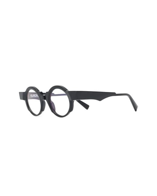 Kuboraum Blue Round-Frame Glasses