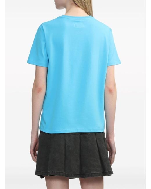 Izzue Blue Bunny-print Cotton T-shirt