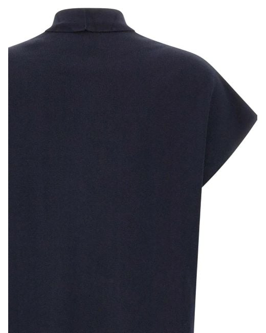 Elena Miro Blue Hemd mit geknöpfter Tasche