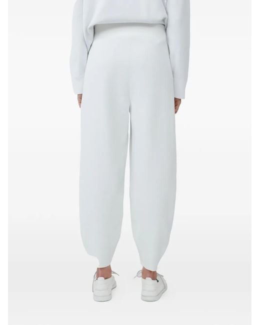 Studio Nicholson White Pantalon De Jogging Fuselé Moura