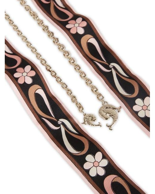Collar de seda Emilio Pucci de color Natural
