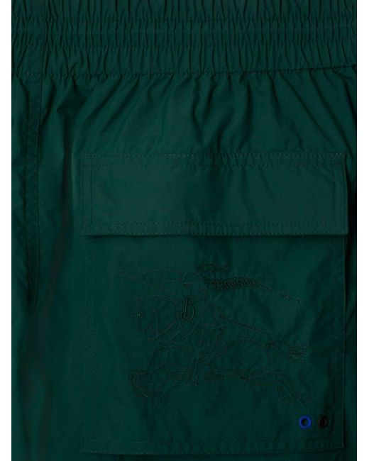 Burberry Green Drawstring Cargo Trousers for men