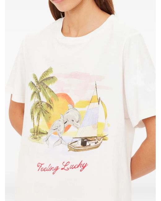 The Upside White Printed T-Shirt