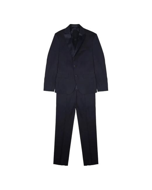 Colamarino Blue Single-Breasted Suit for men