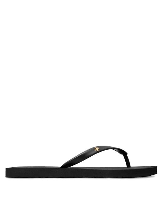 Tory Burch Black Kira Flip Flops