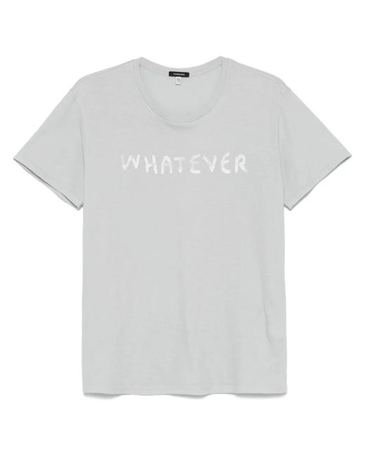 R13 White "Whatever Boy" T-Shirt