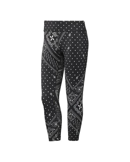 Reebok Black Printed Leggings