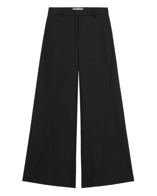 Pantalones anchos con paneles Blumarine de color Black