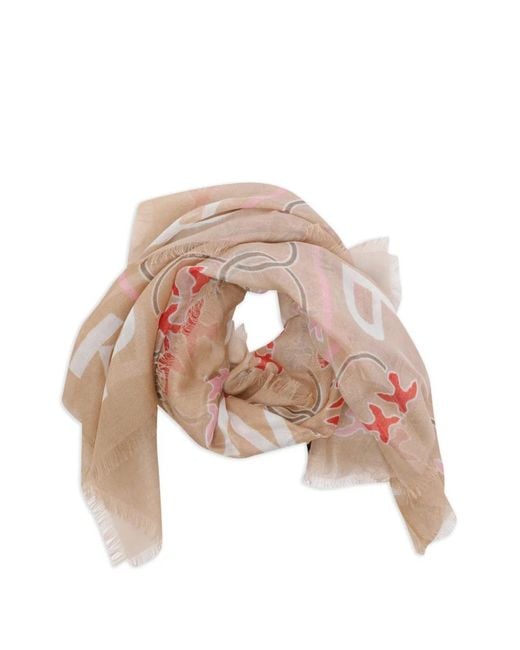 Pinko Pink Mambo Printed Scarf