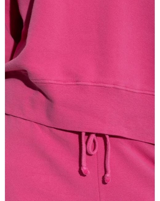 American Vintage Pink Atubay Raglan-Sleeve Sweatshirt