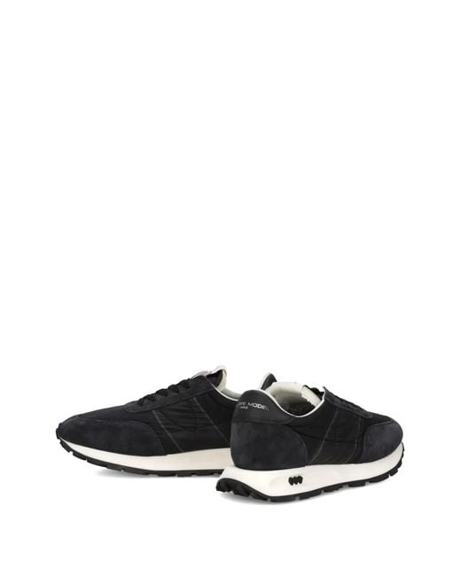 Philippe Model Black Panelled Running Sneakers