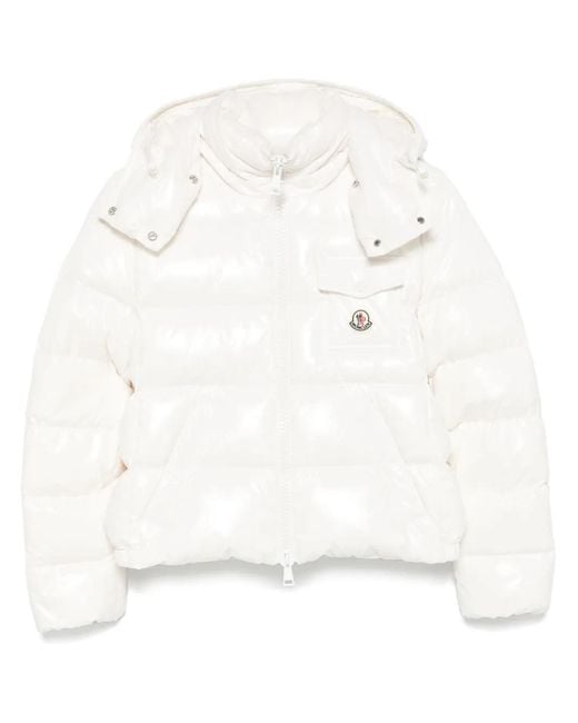 Moncler White Andro Hooded Short Jacket