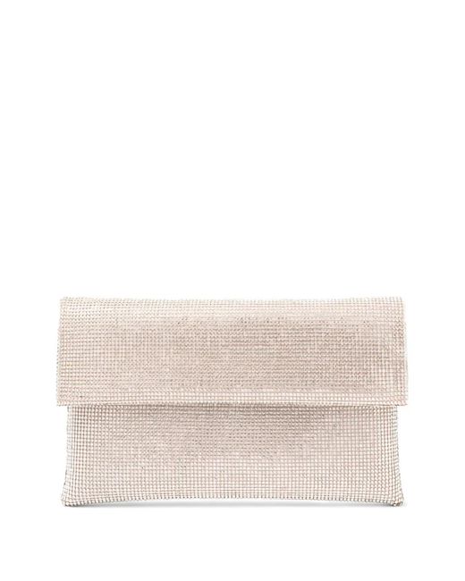 Twentyfourhaitch Natural Nyalis Crystal-Embellished Clutch Bag
