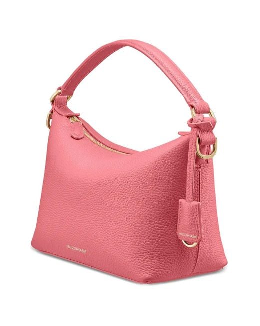 Maison De Sabre Pink Small Leather Trapezoid Bag