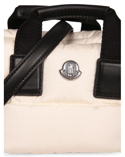 Moncler Black Caradoc Quilted Logo-Patch Mini Bag