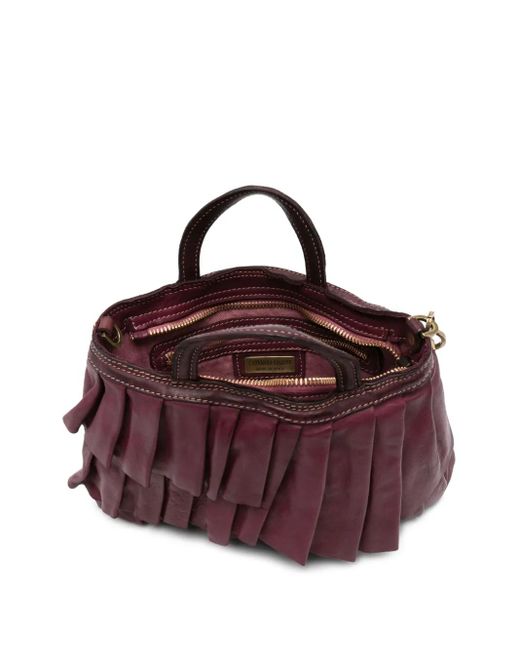 Caterina Lucchi Purple Kleiner Adele Tote Bag mit Rüschen