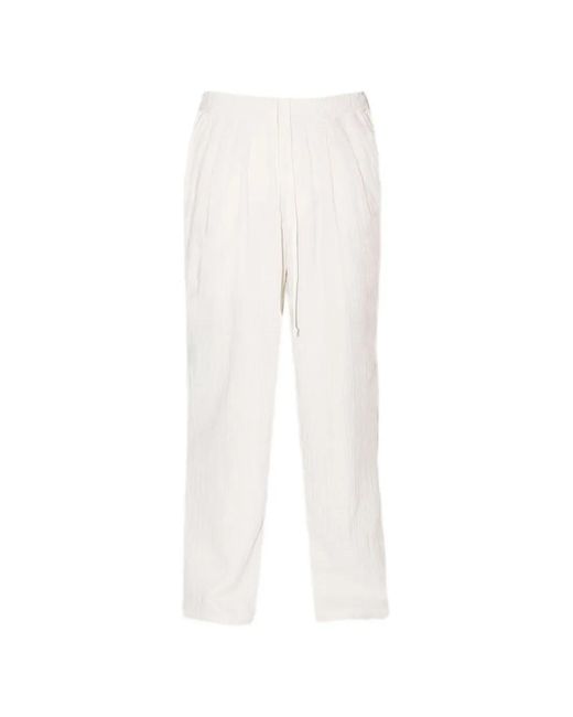 True Tribe White Drawstring-Fastening Trousers for men