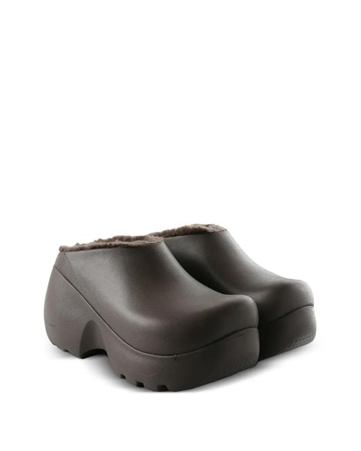 CROCSTM Gray Mules À Plateforme