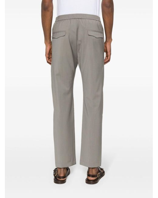 Barena Gray Tosador Tropical Straight-leg Trousers for men
