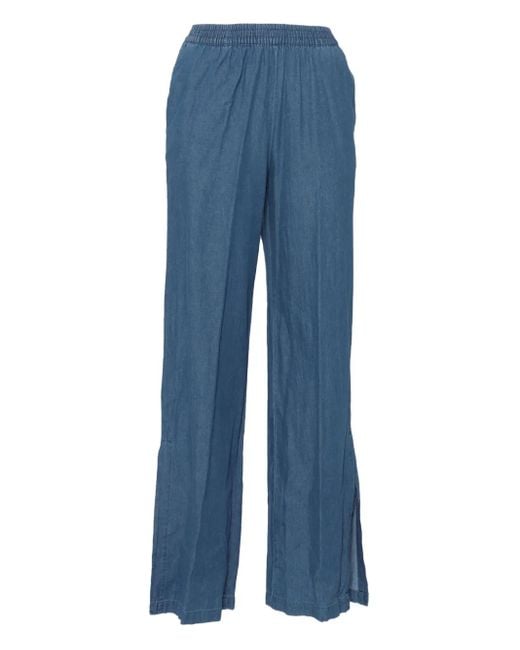 Aspesi Jeans Met Elastische Taille En Split in het Blue