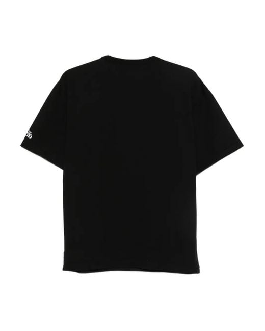 Neighborhood Black Logo-Patch T-Shirt for men