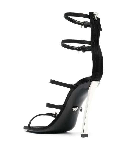 Versace Black Leather Heels