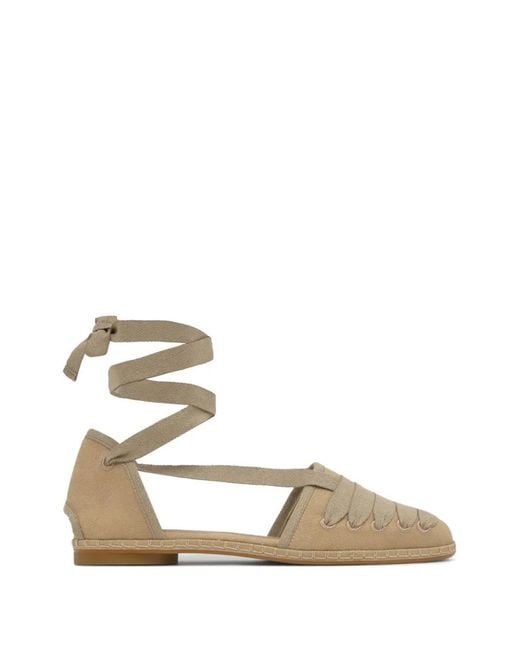 Castaner Natural Glen Tie-Fastening Espadrilles