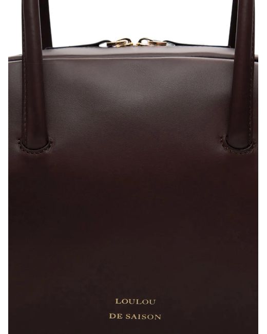 Loulou de Saison Brown Vesper Lds Leather Tote Bag