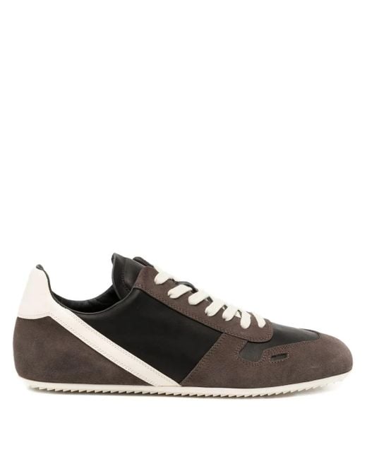 Rick Owens Black Minimal Sneakers for men