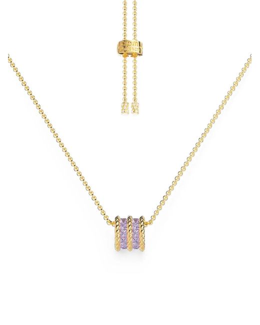 Apm Monaco White Cordage Crystal-Embellished Necklace