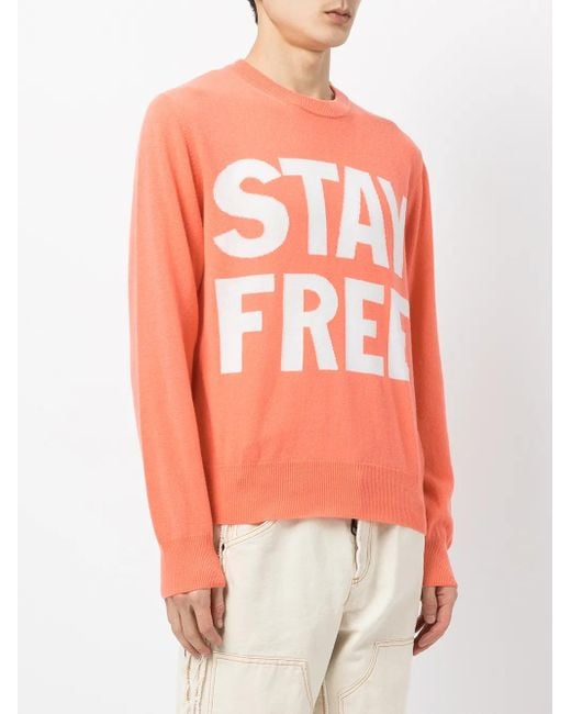 Honey Fucking Dijon Pink Stay Free Print Sweatshirt
