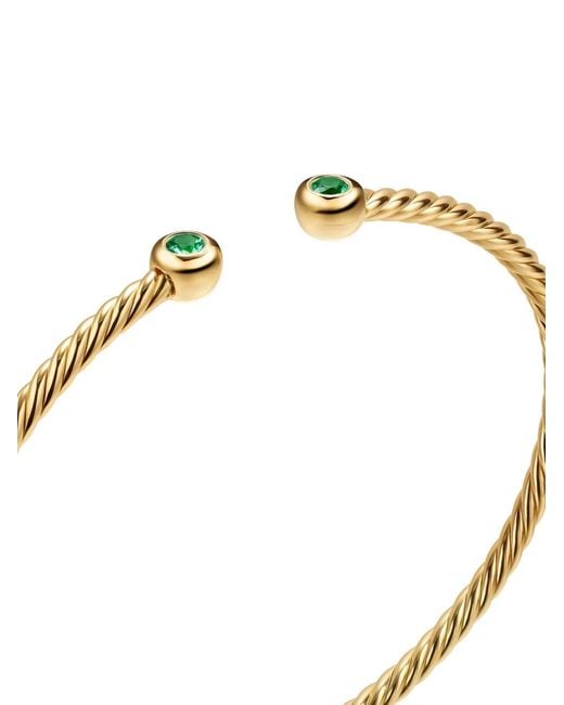 David Yurman Metallic Micro Cablespira Flex Round Bracelet