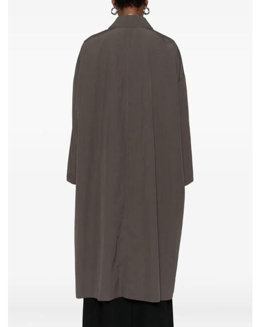The Row Gray Arwen Single-Breasted Coat
