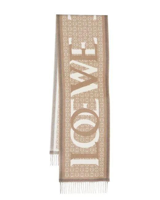 Loewe Natural Schal Mit Print